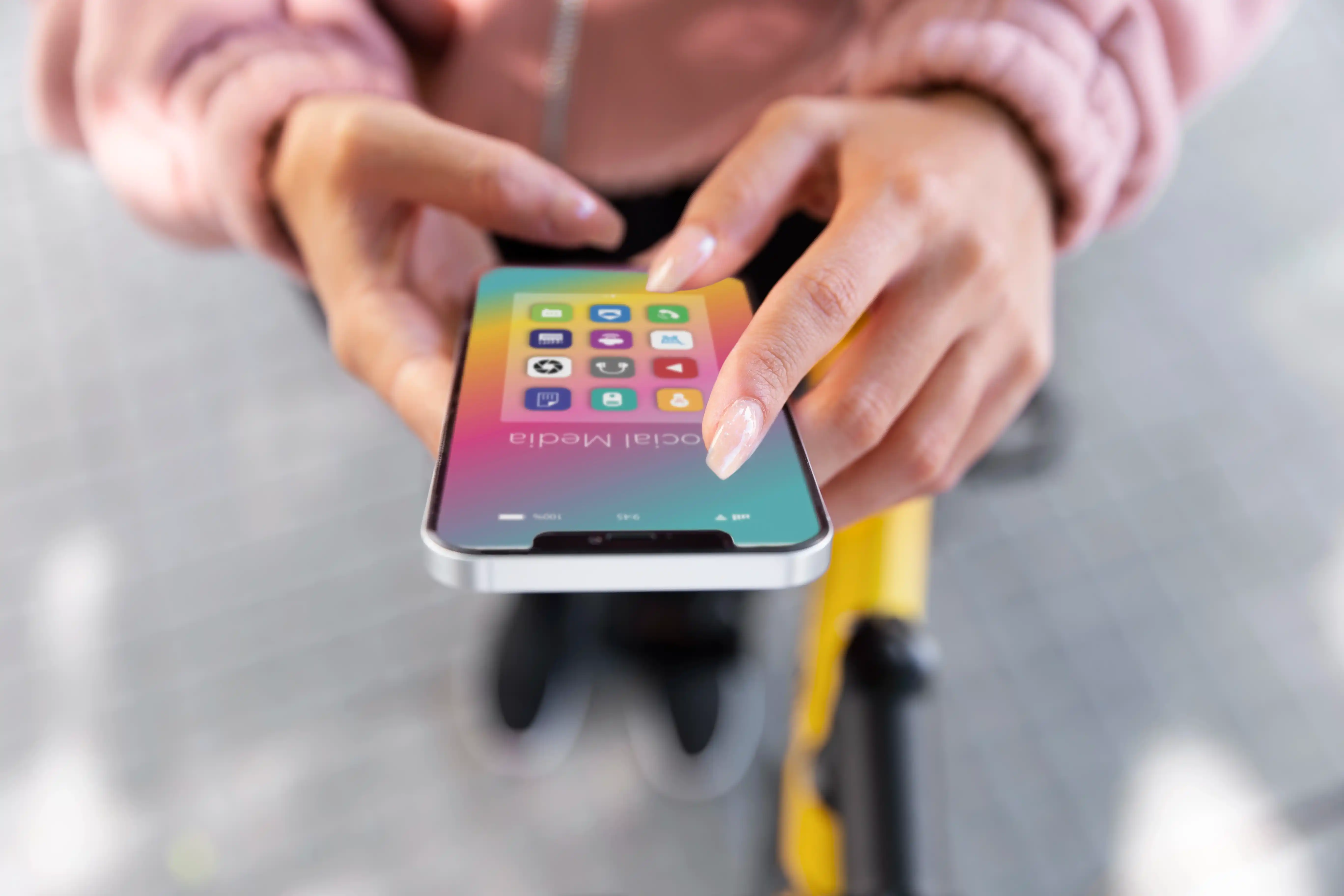 App Frater en un smartphone Android